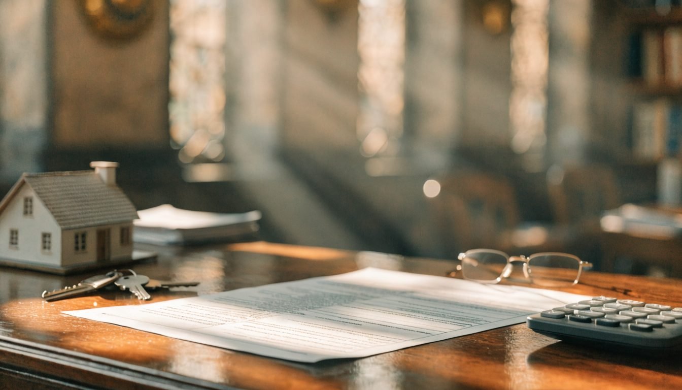 Notary and seller reviewing capital gains tax on a Puerto Vallarta property sale